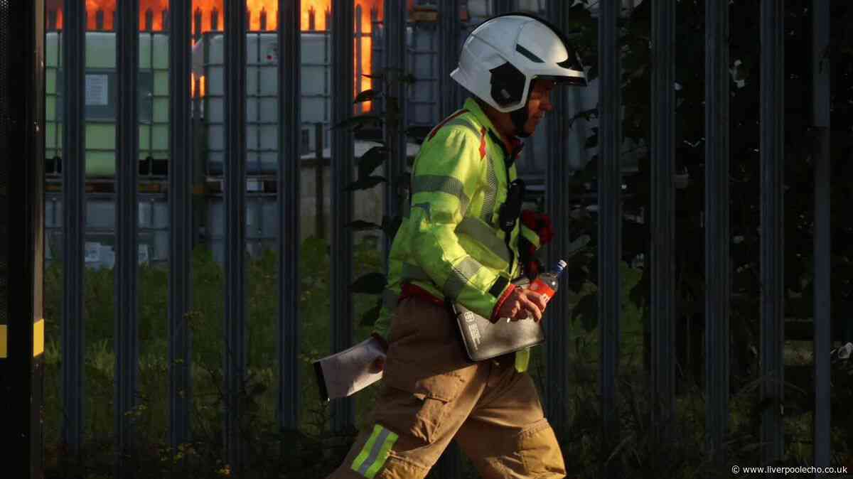Widnes blaze takes hold of 450 tonnes of waste as smoke seen for miles