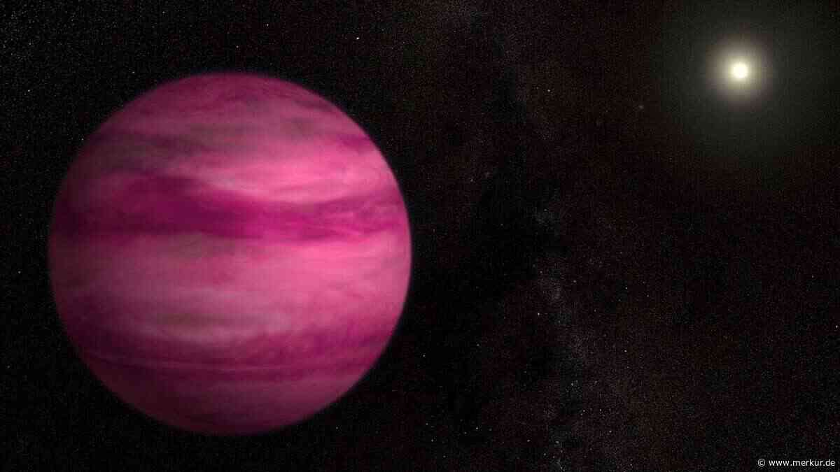 Über dem Rosa Planeten hängen plötzlich Wolken aus Salz