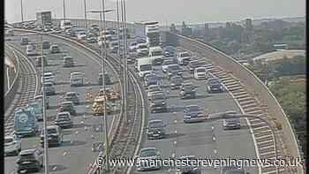 M60 traffic RECAP as drivers face long delays after crash at Barton Bridge