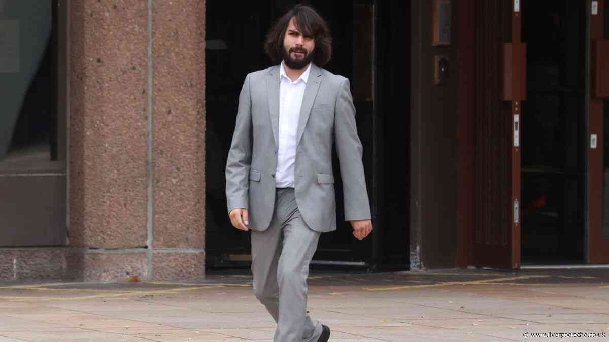 He booted down an old woman's front door but was left on the floor in a headlock