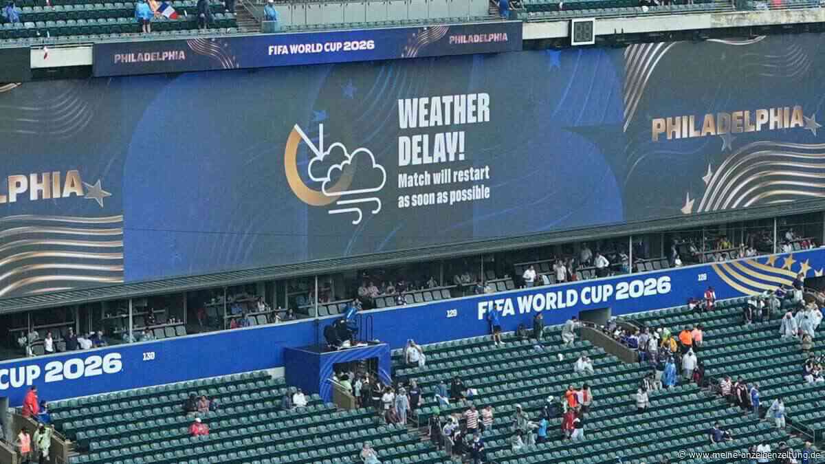 Werden WM-Spiele wegen Unwettergefahr erst am nächsten Morgen fortgesetzt?
