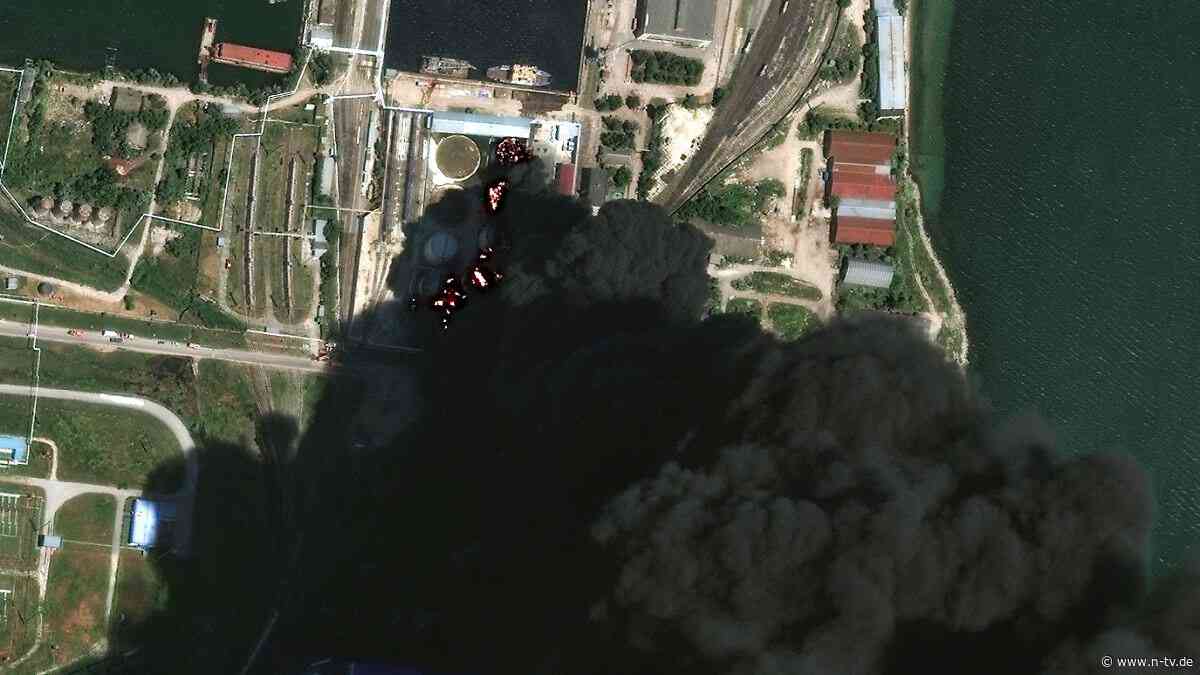 Erneut Öldepot getroffen?: Ukraine attackiert strategische Ziele auf der Krim