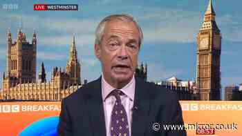 Rattled Nigel Farage gets tetchy in TV grilling over £5million gift from crypto billionaire