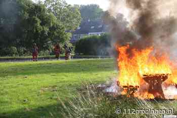 Picknickbank vat vlam in Veendam