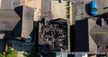 Aftermath of destructive lightning bolt in Emerson's Green