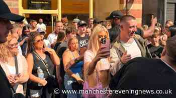 Aitch shuts down Deansgate as hundreds of fans join him for filming of music video