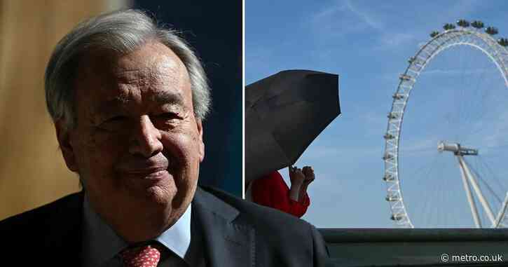 UN chief warns London is ‘cooking’ amid unprecedented heatwave