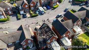 House struck by lightning bursts into flames