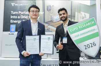 BLUETTI gewinnt den „Top Innovation Award 2026" von EUPD Research in Europa