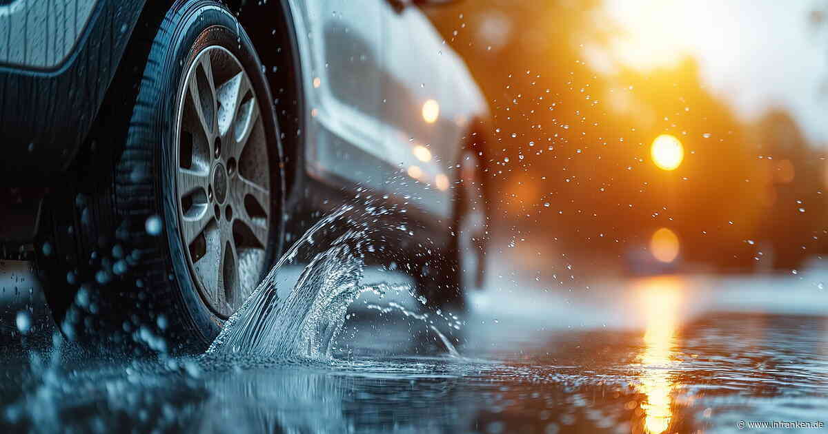 A70 bei Oberhaid: BMW-Fahrer (23) verliert bei Starkregen Kontrolle