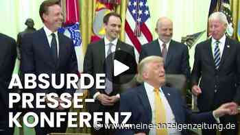 Donald Trump unterbricht Sprecher mit einem Satz – Publikum lacht