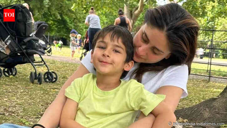 'Can give Bumrah competition too': Kareena turns bowler for son Taimur