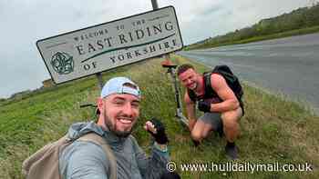 Dads scoot 157 miles on kids' scooters from the Wirral to Hull for charity