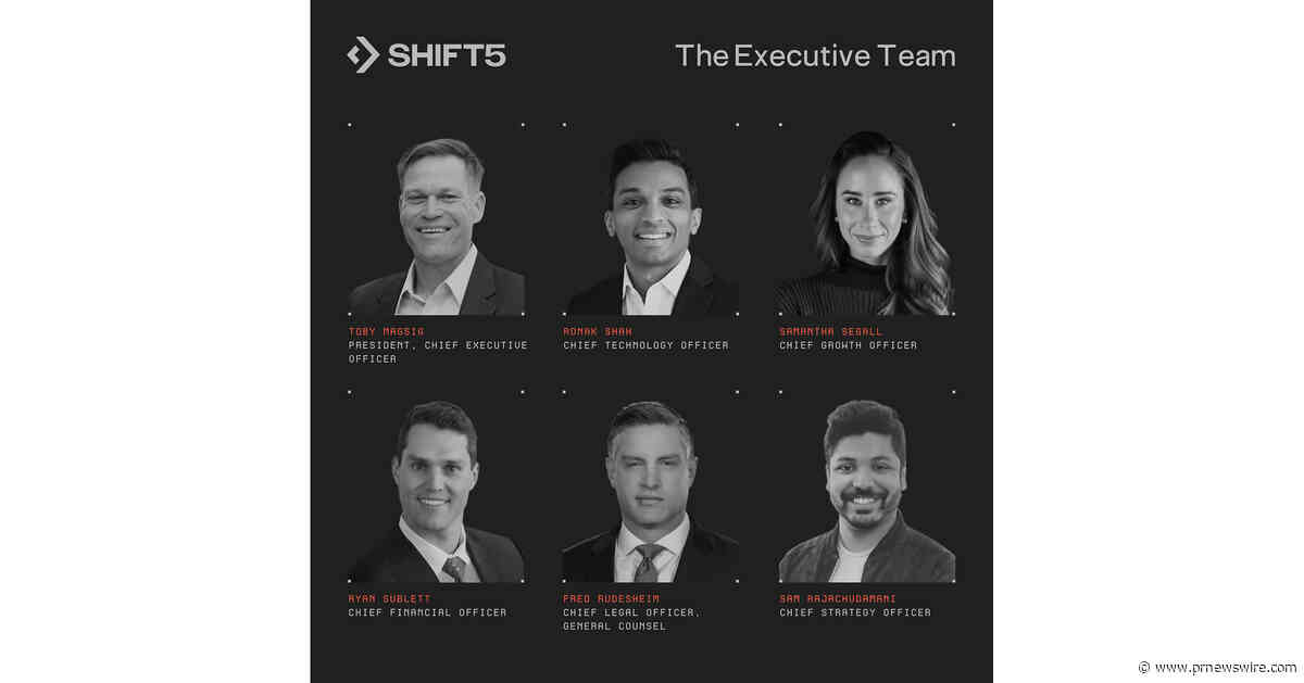 Shift5 Formalizes Executive Leadership Team Following Best Q1 in Company History