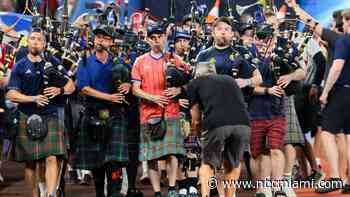 Bagpipes and kilts flood ballpark as Scotland fans turn a Marlins game into a party