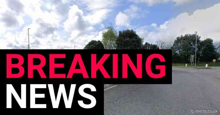 Major incident declared after public bus crash at roundabout in rural Wales