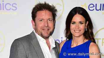 James Martin, 53, shows off his 3 stone weight-loss as he makes a rare red carpet appearance with glam fiancée Kim Johnson, 39, at the TRIC Awards