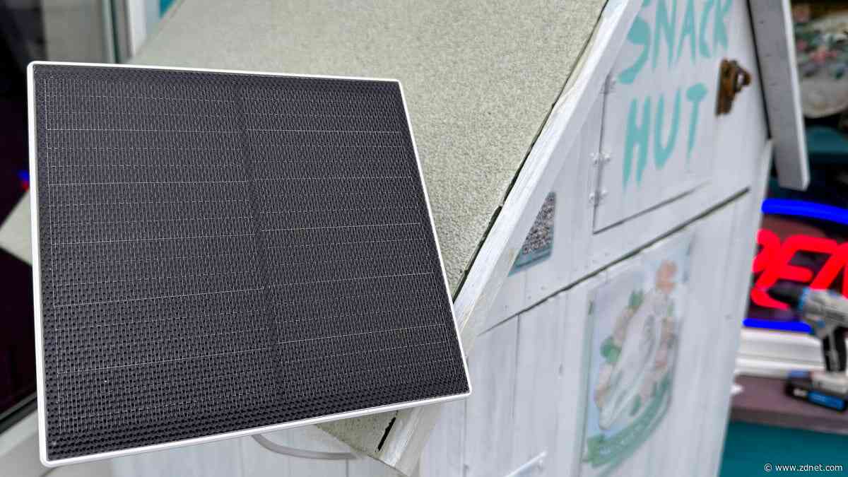 I installed a $17 solar panel onto an outdoor security camera, and it's already paying off