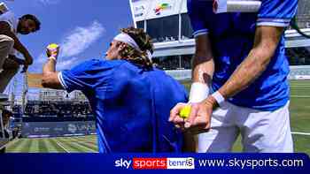 'It's unplayable' | Tsitsipas fumes with umpire over 'soft balls'