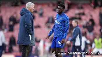 Everton boss David Moyes offers insight into Hull City transfer target Tim Iroegbunam