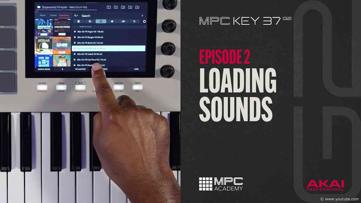 Getting Started with MPC Key 37 | Loading Sounds