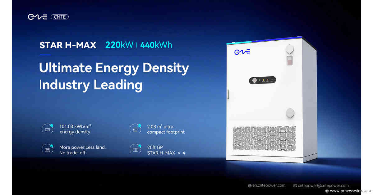 CNTE Unveils New STAR H-MAX Liquid-Cooled C&amp;I ESS at Intersolar Europe 2026