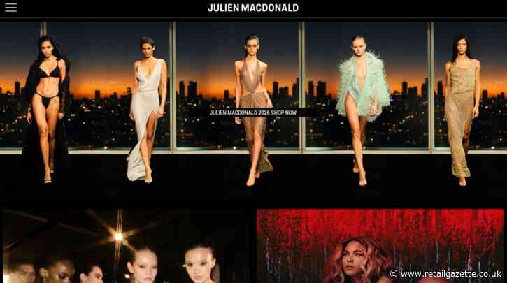 Julien MacDonald introduces dedicated ecommerce site