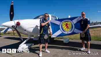 Scotland fans fly 22 hours in tiny plane to World Cup