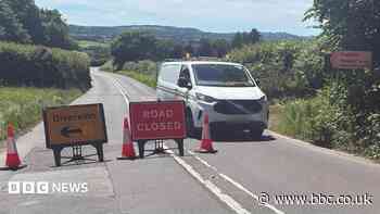 High-speed collision forces lengthy road closure