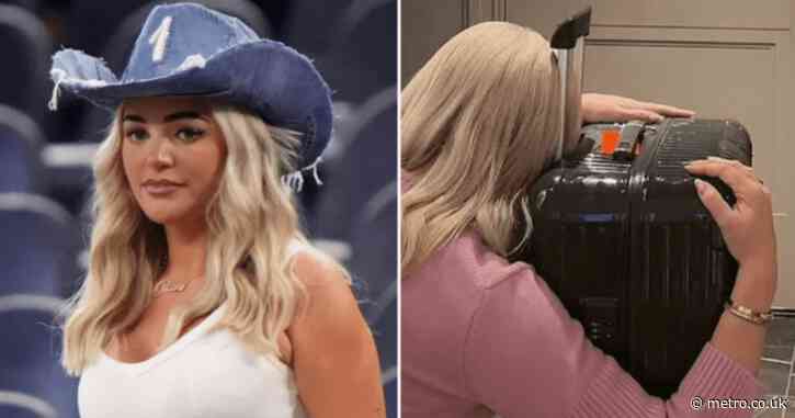 England WAG Megan Pickford finally reunited with her missing suitcase after a week