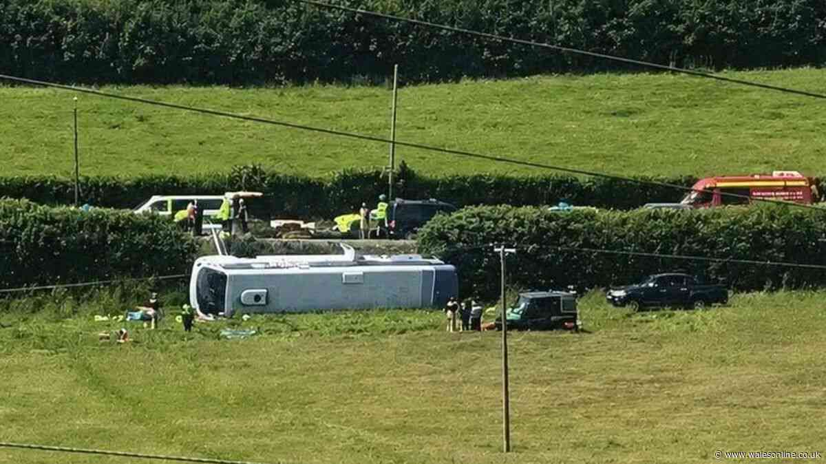 Police issue update on bus crash as pictures show scale of major incident