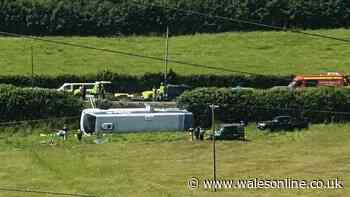 Police issue update on bus crash as pictures show scale of major incident