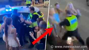 Schokkende beelden: politieman haalt uit naar tienermeisjes