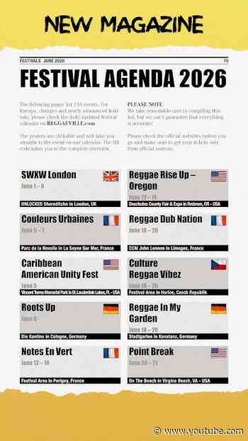 118 FESTIVALS are listed in the brand new Reggaeville Festival Guide 🔥