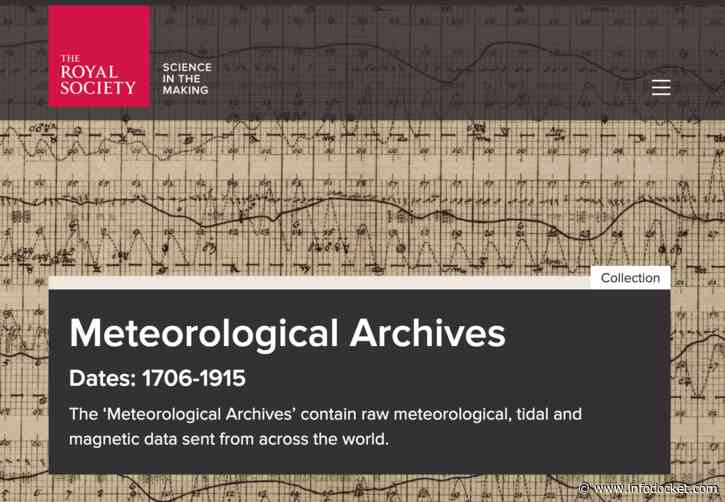 The Royal Society: Historic Weather Data Made Available to Scientists and Public, Spanning Antarctica to Greenland