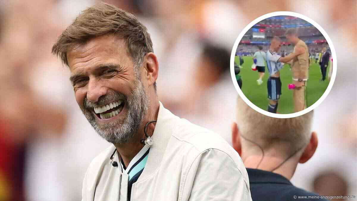 WM-Experte Klopp sichert sich nach Abpfiff Trikot von Argentinien-Star
