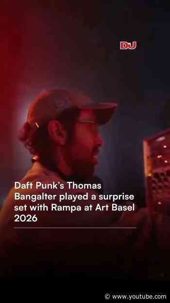 Thomas Bangalter played a surprise set at Art Basel! 😍 #artbaselmiamibeach #daftpunk