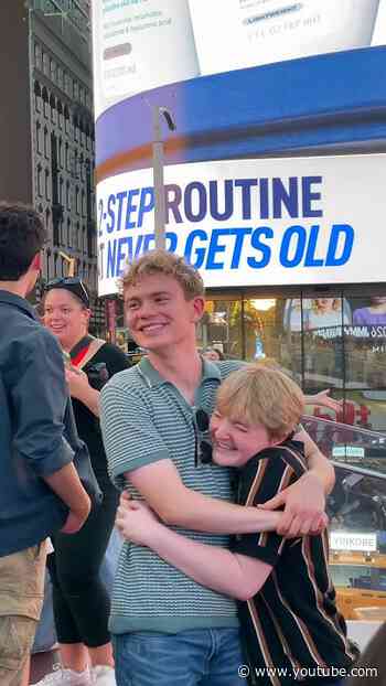 Dreams come true…from gold stars to Broadway Stars! 🌟The Jimmy Awards live in Times Square🎭 🏆#NYC