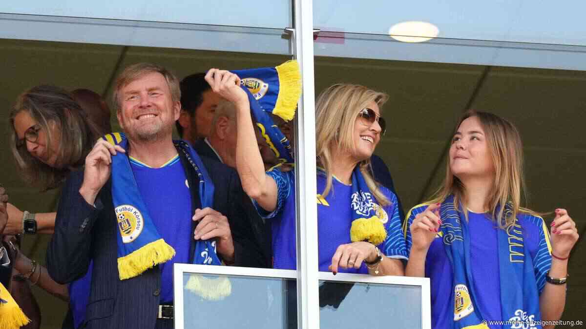 Máxima und Willem-Alexander tanzen in WM-Kabine – doch nicht mit ihrer eigenen Mannschaft