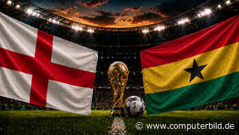 England gegen Ghana: Sehen Sie die WM 2026 heute gratis live in TV und Stream