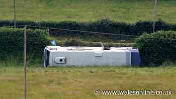 Six in hospital and 19 hurt in Kidwelly bus crash as 'major incident' stood down