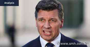 Asked five times, there was one word Angus Taylor couldn’t say