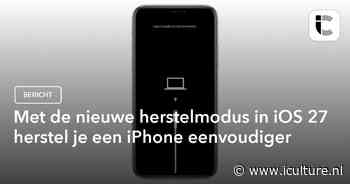 Met de nieuwe herstelmodus in iOS 27 herstel je een iPhone eenvoudiger