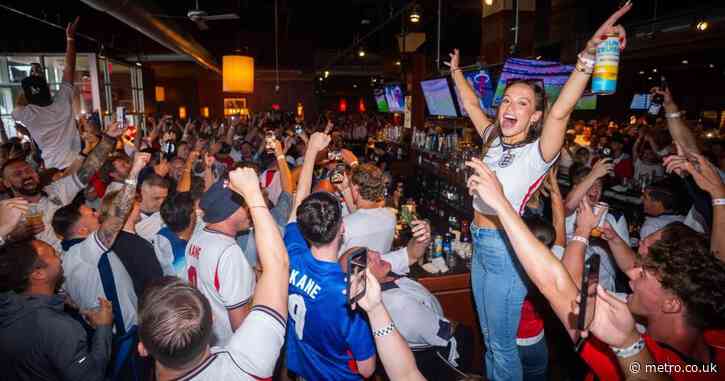 England fans take over Boston for a beer party ahead of Ghana clash
