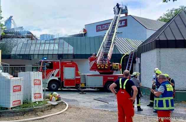 FW LK Esslingen: Abschließende Pressemitteilung: Brand in der Filderhalle: Feuerwehr im Großeinsatz (Stand 23.06.2026, 21:30 Uhr)