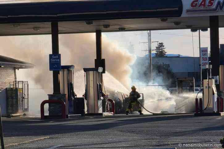 Gas station car blaze quickly put out by Parksville Fire Rescue