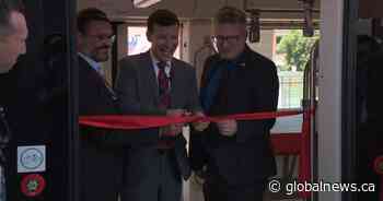Calgary Transit unveils new light rail vehicles that go into service this week