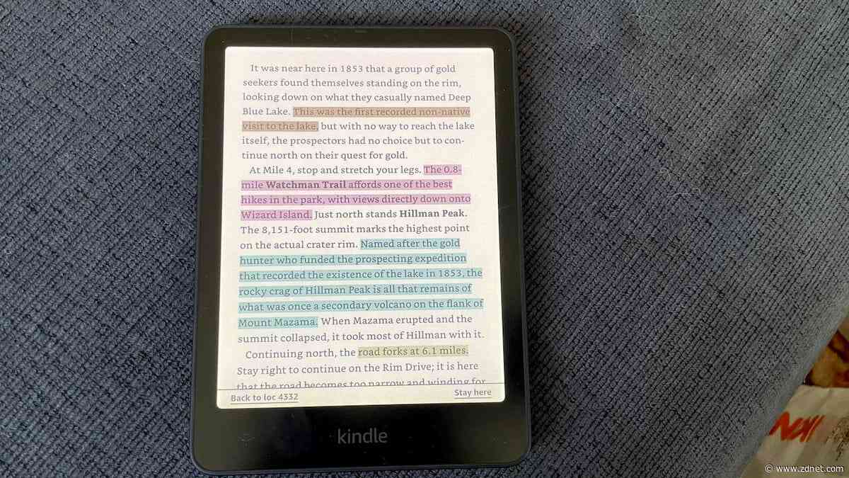 My favorite color e-reader is at the lowest price I've ever seen it for Prime Day
