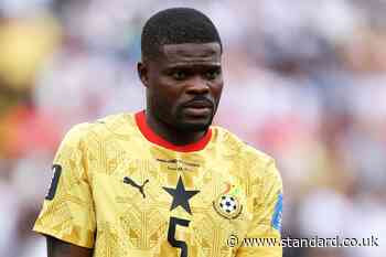 Thomas Partey booed by England fans during World Cup clash with Ghana as Djed Spence refuses handshake