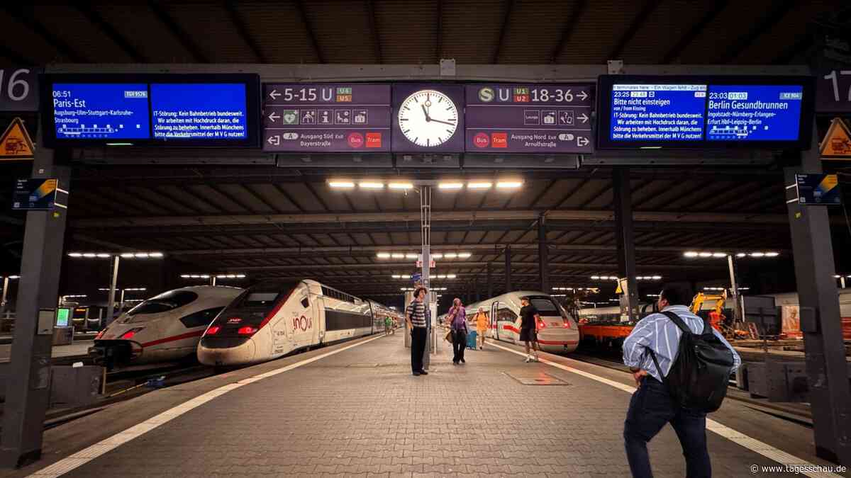 Zugverkehr wegen Funkstörung bundesweit eingestellt